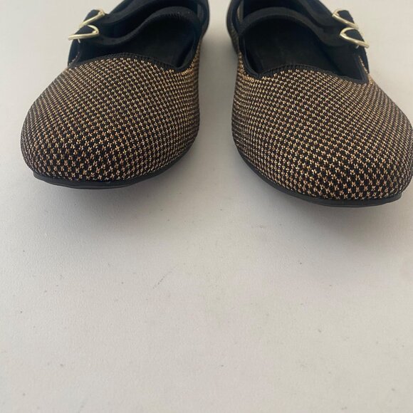 Rothy's Double Buckle Mary Jane Shoes Bronzite - Picture 5 of 9